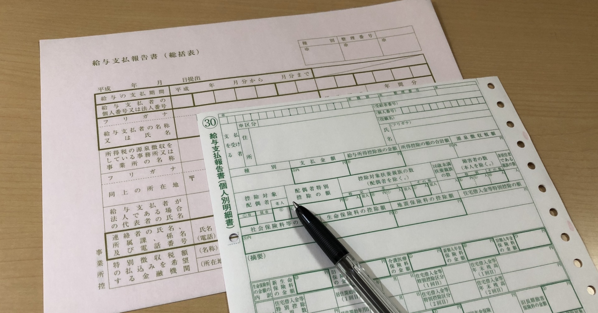 給与支払い報告書
